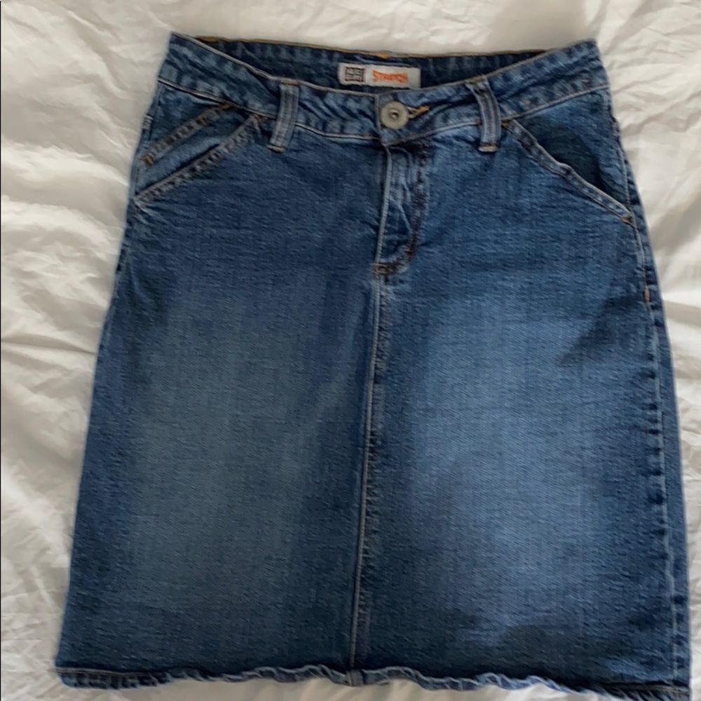 Faded Glory stretch denim skirt